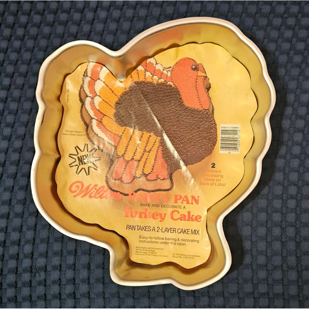 Wilton Turkey Cake Pan 2-Layer Cake Mix Vintage 1979